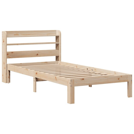vidaXL Bedframe met hoofdbord massief grenenhout 100x200 cm afbeelding3 - 1