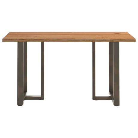 vidaXL Bartafel met natuurlijke rand 180x80x92 cm massief eikenhout afbeelding3 - 1
