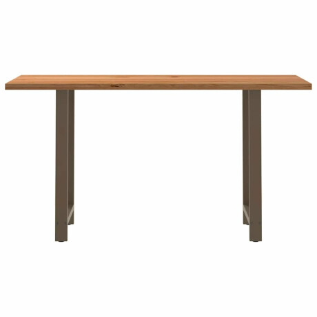 vidaXL Bartafel rechthoekig 200x80x102 cm massief eikenhout lichtbruin afbeelding3 - 1
