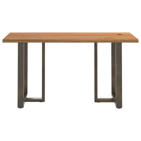 vidaXL Bartafel met natuurlijke rand 200x80x92 cm massief eikenhout afbeelding3 - 1