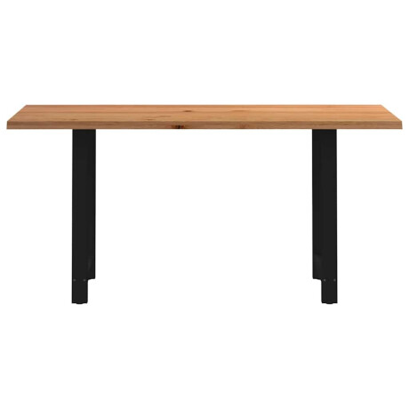 vidaXL Bartafel rechthoekig 200x80x92 cm massief eikenhout lichtbruin afbeelding3 - 1