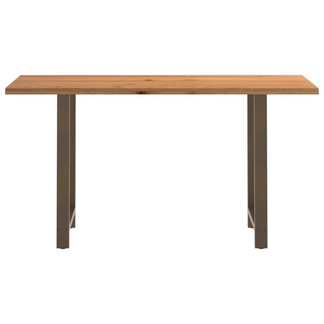 vidaXL Bartafel rechthoekig 200x80x112 cm massief eikenhout lichtbruin afbeelding3 - 1