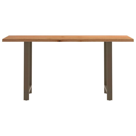vidaXL Bartafel rechthoekig 200x80x92 cm massief eikenhout lichtbruin afbeelding3 - 1