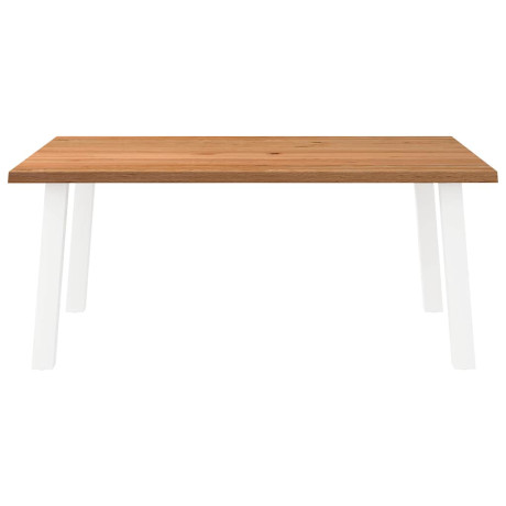 vidaXL Eettafel rechthoekig 180x120x74 cm massief eikenhout lichtbruin afbeelding3 - 1