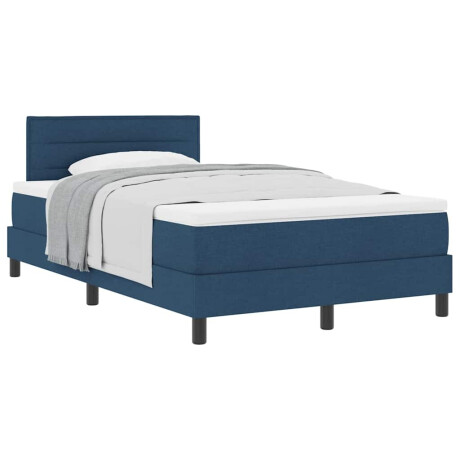 vidaXL Boxspringbed met matras met matras Blauw 120 x 190 cm Stof afbeelding3 - 1