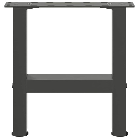 vidaXL Salontafelpoten 2 st 30x(30-31) cm staal antracietkleurig afbeelding3 - 1