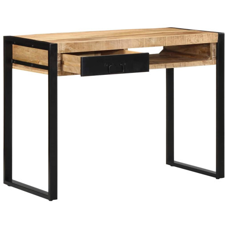 vidaXL Bureau 100x50x75 cm massief ruw mangohout afbeelding3 - 1