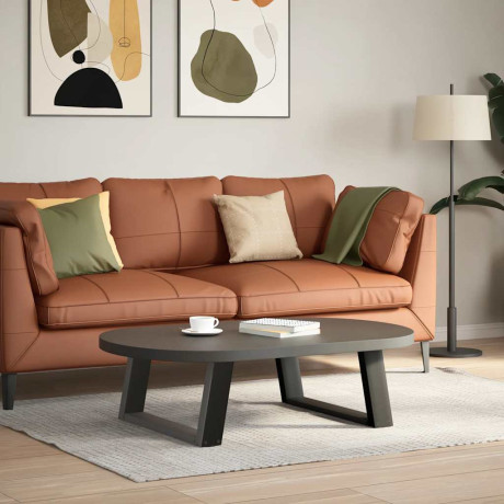 vidaXL Salontafelpoten 2 st U-vormig 60x(30-31) cm staal antraciet afbeelding3 - 1