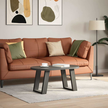 vidaXL Salontafelpoten 2 st U-vormig 28x(42-43) cm staal antraciet afbeelding3 - 1