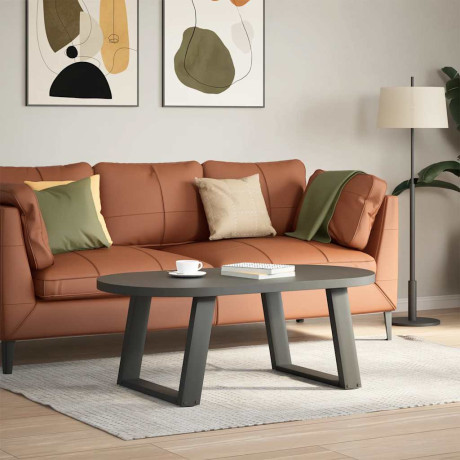 vidaXL Salontafelpoten 2 st U-vormig 70x(42-43) cm staal antraciet afbeelding3 - 1