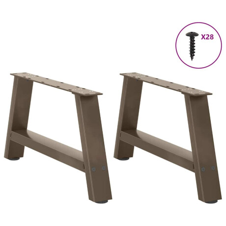 vidaXL Salontafelpoten 2 st A-vormig 60x(30-31) cm staal afbeelding3 - 1