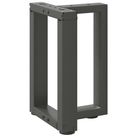 vidaXL Salontafelpoten 2 st T-vormig 28x25x(42-43) cm staal antraciet afbeelding3 - 1
