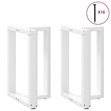 vidaXL Eettafelpoten 2 st T-vormig 50x35x(72-73) cm staal wit afbeelding3 - 1