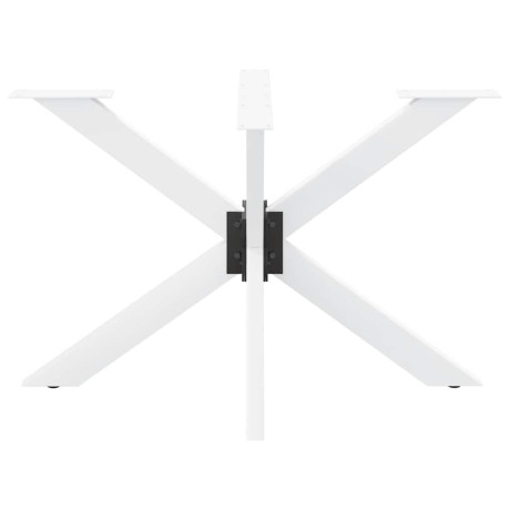 vidaXL Eettafelpoot spider vorm 120x68x(72-73) cm staal wit afbeelding3 - 1