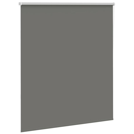 vidaXL Rolgordijn verduisterend 130x130 cm stofbreedte 126,6 cm grijs afbeelding3 - 1