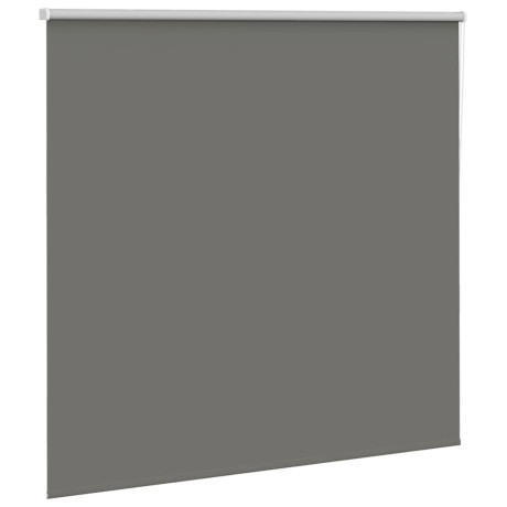 vidaXL Rolgordijn verduisterend 145x175 cm stofbreedte 141,6 cm grijs afbeelding3 - 1
