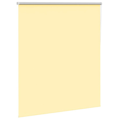vidaXL Rolgordijn 120x130 cm verduisterend stofbreedte 116,6 cm geel afbeelding3 - 1