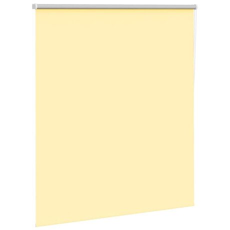 vidaXL Rolgordijn verduisterend 135x175 cm stofbreedte 131,6 cm geel afbeelding3 - 1