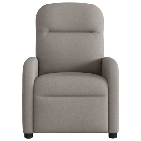 vidaXL Fauteuil verstelbaar stof taupe afbeelding3 - 1