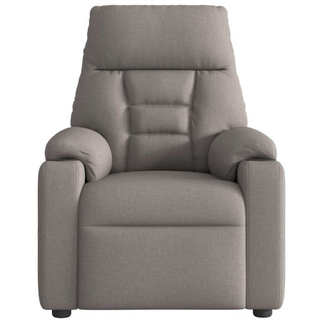 vidaXL Fauteuil verstelbaar stof taupe afbeelding3 - 1