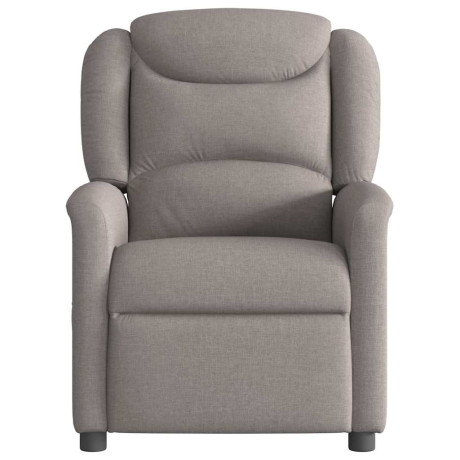 vidaXL Fauteuil verstelbaar stof taupe afbeelding3 - 1