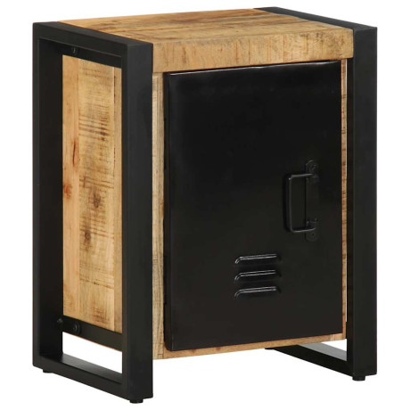 vidaXL Nachtkastje 40x30x51 cm massief ruw mangohout afbeelding3 - 1