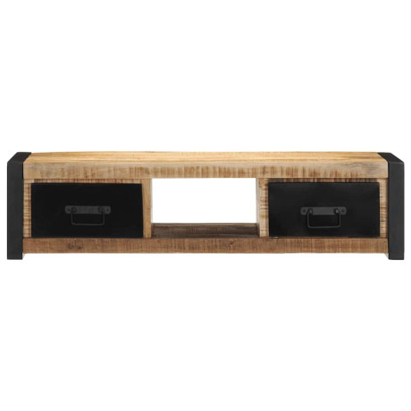 vidaXL Tv-meubel 100x30x25 cm massief ruw mangohout afbeelding3 - 1