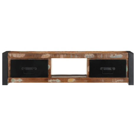 vidaXL Tv-meubel 100x30x25 cm massief gerecycled hout afbeelding3 - 1