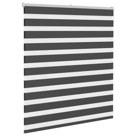 vidaXL Zebra rolgordijn 125x100 cm stofbreedte 120,9 cm zwart afbeelding3 - 1