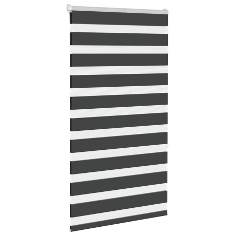 vidaXL Zebra rolgordijn 80x150 cm stofbreedte 75,9 cm zwart afbeelding3 - 1