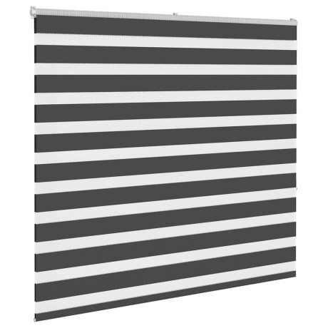 vidaXL Zebra rolgordijn 155x150 cm stofbreedte 150,9 cm zwart afbeelding3 - 1