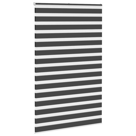 vidaXL Zebra rolgordijn 140x200 cm stofbreedte 135,9 cm zwart afbeelding3 - 1