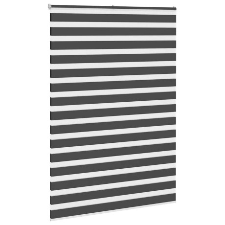 vidaXL Zebra rolgordijn 155x200 cm stofbreedte 150,9 cm zwart afbeelding3 - 1