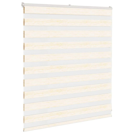 vidaXL Zebra rolgordijn 120x100 cm stofbreedte 115,9 cm marmerbeige afbeelding3 - 1