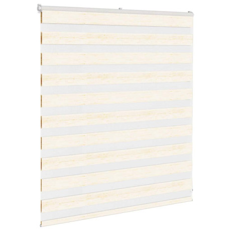 vidaXL Zebra rolgordijn 125x100 cm stofbreedte 120,9 cm marmerbeige afbeelding3 - 1