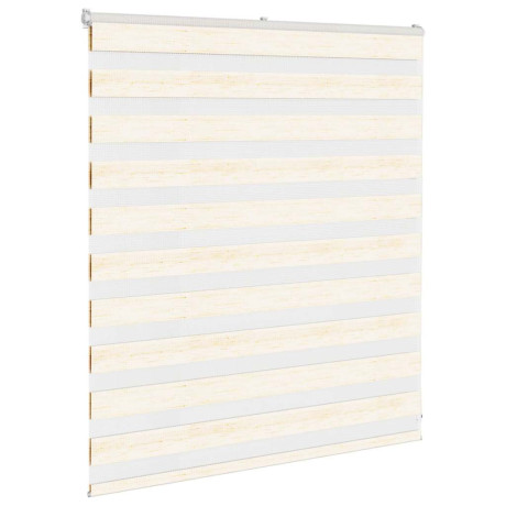 vidaXL Zebra rolgordijn 135x100 cm stofbreedte 130,9 cm marmerbeige afbeelding3 - 1