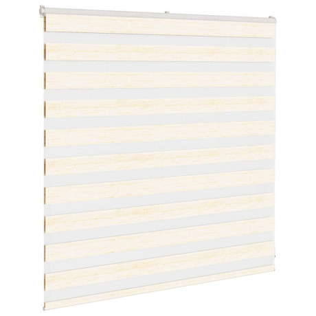 vidaXL Zebra rolgordijn 140x100 cm stofbreedte 135,9 cm marmerbeige afbeelding3 - 1