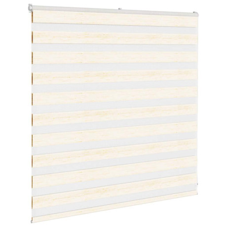 vidaXL Zebra rolgordijn 150x100 cm stofbreedte 145,9 cm marmerbeige afbeelding3 - 1