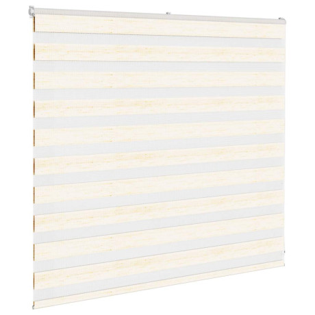 vidaXL Zebra rolgordijn 155x100 cm stofbreedte 150,9 cm marmerbeige afbeelding3 - 1