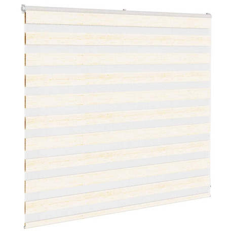 vidaXL Zebra rolgordijn 160x100 cm stofbreedte 155,9 cm marmerbeige afbeelding3 - 1