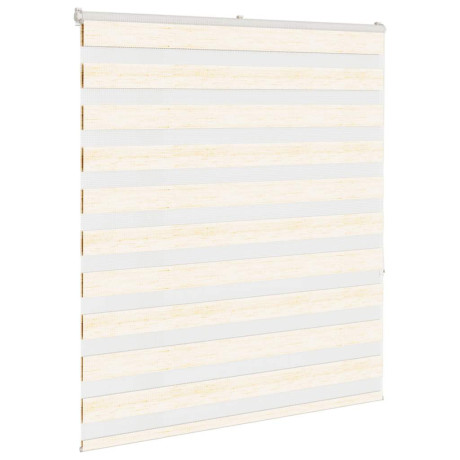 vidaXL Zebra rolgordijn 120x150 cm stofbreedte 115,9 cm marmerbeige afbeelding3 - 1