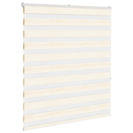 vidaXL Zebra rolgordijn 130x150 cm stofbreedte 125,9 cm marmerbeige afbeelding3 - 1