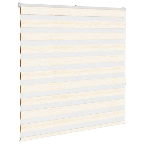 vidaXL Zebra rolgordijn 140x150 cm stofbreedte 135,9cm marmerbeige afbeelding3 - 1