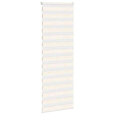 vidaXL Zebra rolgordijn 75x200 cm stofbreedte 70,9 cm marmerbeige afbeelding3 - 1