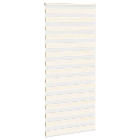 vidaXL Zebra rolgordijn 105x200 cm stofbreedte 100,9cm marmerbeige afbeelding3 - 1