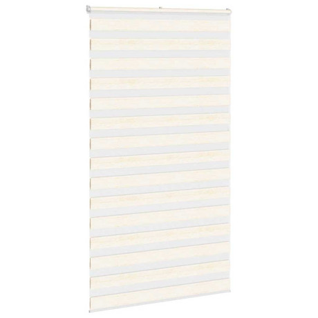 vidaXL Zebra rolgordijn 125x200 cm stofbreedte 120,9 cm marmerbeige afbeelding3 - 1