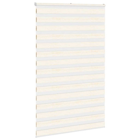 vidaXL Zebra rolgordijn 140x200 cm stofbreedte 135,9 cm marmerbeige afbeelding3 - 1