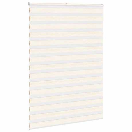 vidaXL Zebra rolgordijn 155x200 cm stofbreedte 150,9 cm marmerbeige afbeelding3 - 1