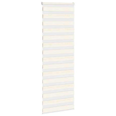 vidaXL Zebra rolgordijn 75x230 cm stofbreedte 70,9 cm marmerbeige afbeelding3 - 1