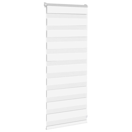vidaXL Zebra rolgordijn 60x100 cm stofbreedte 55,9 cm polyester wit afbeelding3 - 1